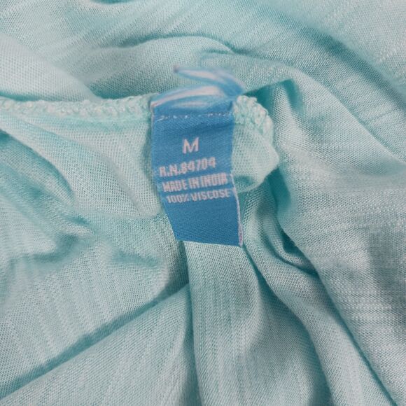 ZOE Pullover Lightweight Flowy Long Sleeve Top Blue Size M - Picture 6 of 6